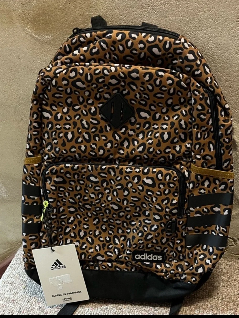 🆕 Adidas 3s 4 Cheetah Bronze Backpack